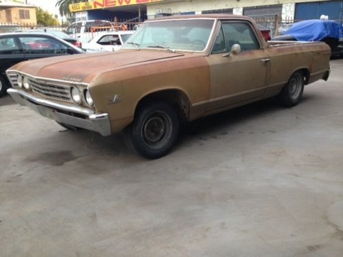 1967 chevy elcamino malibu chevelle factory a/c barn find california car