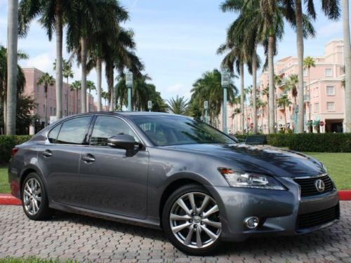 All new 2013 gs350 nebula grey pearl! flaxen leather! never owned executive demo