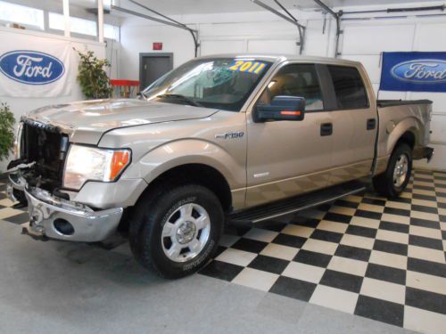 2011 ford f150 crew cab 4x4 ecoboost  no reserve salvage rebuildable