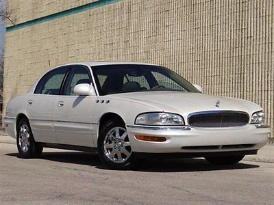 2005 buick park avenue white/gray lthr auto only 32k 1-owner elderly owned wow ~