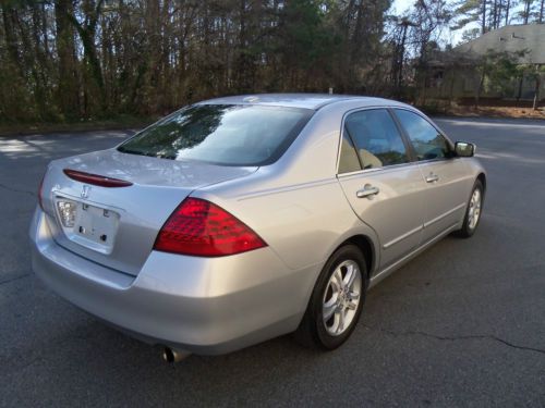 2007 honda accord ex-l 2.4l - 1 ownr*31mpg*leathr*roof*htd seat*6-cd 03 04 05 06