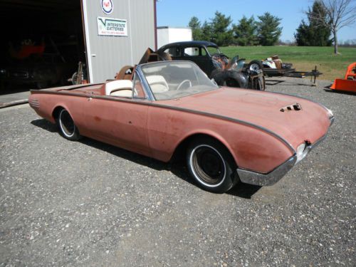 1961 ford thunderbird convertible rat hot rod custom