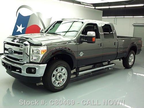 2012 ford f-250 lariat crew 4x4 diesel sunroof nav 17k texas direct auto