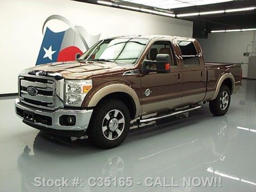 2011 ford f-250 lariat crew diesel leather rear cam 44k texas direct auto