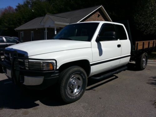 1996 dodge ram 2500 extended cab flatbed 12 valve cummings turbo diesel