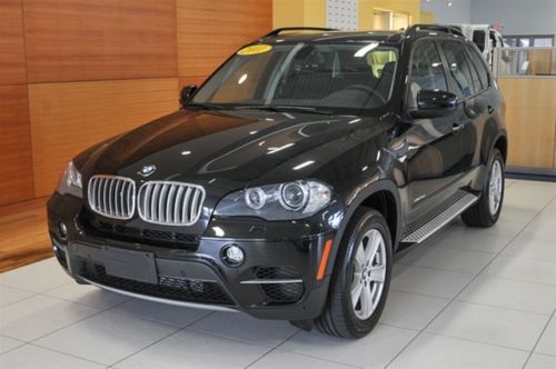 Black x5 diesel with climate package cold weather package navigation leather
