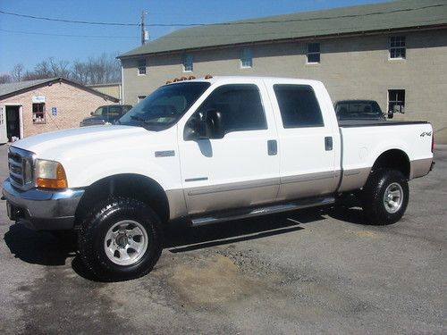 99 ford f350 lariat 1 ton crew 4x4 shortbox 7.3 powerstroke diesel 6 speed ariz