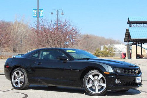 11 chevy camaro 2ss ss 6.2l v8 6-speed manual black on black leather hud