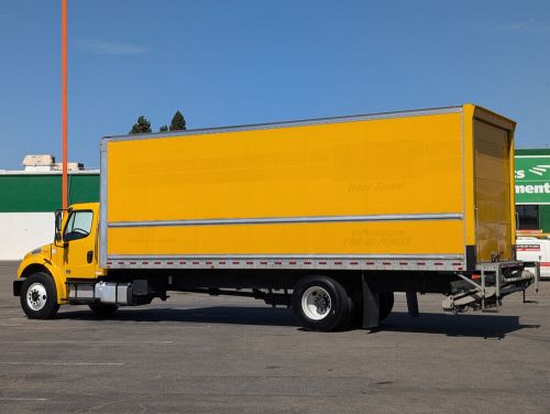 2018 freightliner m2 106 26ft box truck with liftgate and loading ramp dies