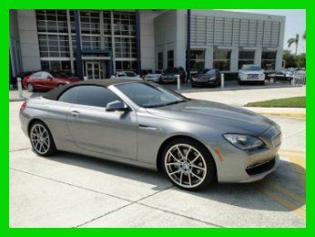 2012 650i convertible, 5,000miles, rare red leather,mercedes-benz dealer,l@@k