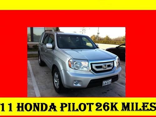 2011 honda pilot ex-l leather sunroof rear camera sport utility suv 10 11 12