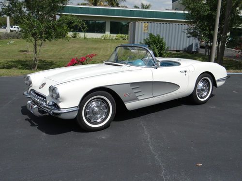 White silver cove roadster rare vette automatic paperwork