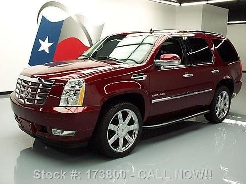 2010 cadillac escalade sunroof nav rear cam 22" wheels! texas direct auto