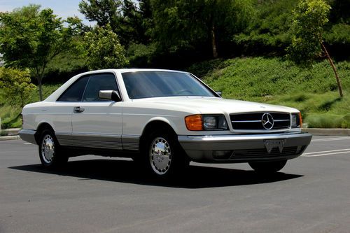 A rare find_1984 mercedes benz 500 sec_xlnt cond_autocheck certified_no reserve