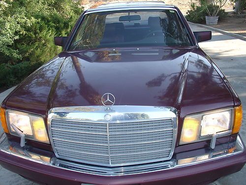 89 mercedes 420sel, 59,000  miles since new, california car, all original