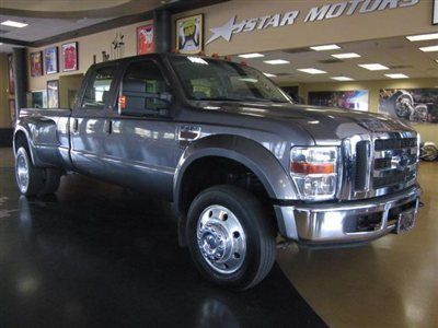 08 f450 crew cab xlt diesel gray 4x4 long bed 90k