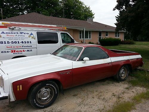 1976 chevrolet el camino clasic fresh 350 long blockturbo 350  new dual exhaut