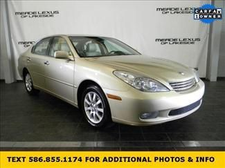 2002 lexus es 300 leather 1 owner heated seats moonroof 6cd wood trim