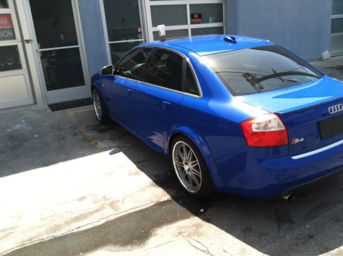 2004 audi s4 base sedan 4-door 4.2l nogaro blue interiour and exterior