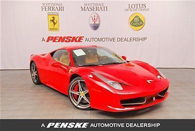 2011 ferrari 458 italia~carbon interior~calipers~shields~park sensors~hi-fi~az