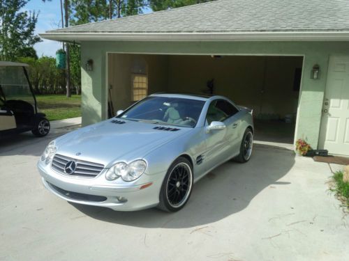 2003 mercedes-benz sl500 base convertible 2-door 5.0l clean title no reserve