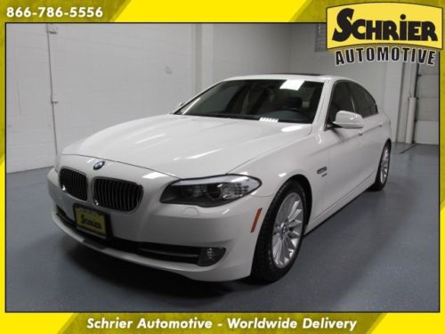 2011 bmw 535i xdrive 5 series awd white bluetooth heated steering wheel sunroof