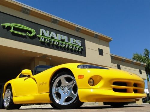 2001 dodge viper rt/10 6 speed manual convertible, viper racing yellow