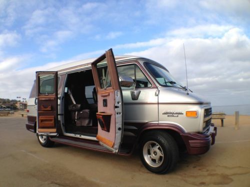 Buy used 1987 Chevrolet G-20 Conversion Van 106,160 Original Miles in ...