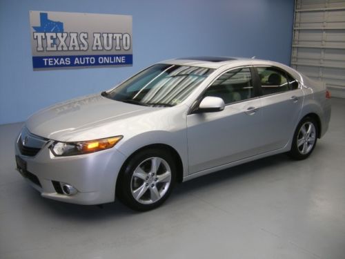 We finance!!! 2011 acura tsx tech roof nav heated leather 33k miles texas auto