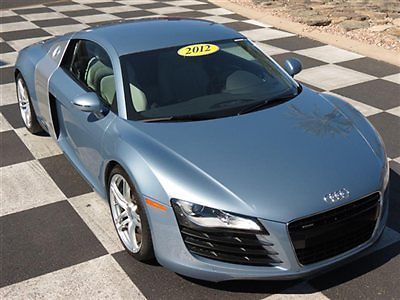 2012 audi r8 awd v8  1400 miles  gps heated seats  factory warranty financing