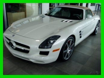 2012 sls roadster carbon fiber amg designo white porcelean interior we finance!