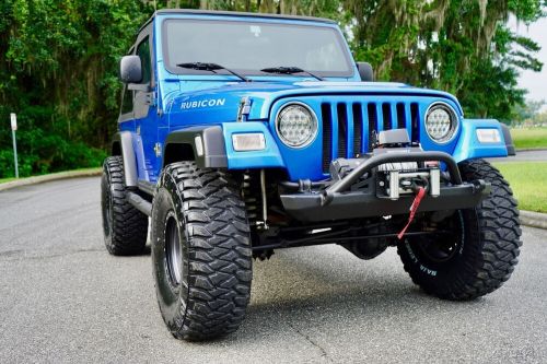 2003 jeep wrangler tj rubicon 4x4 patriot blue florida clean carfax fresh kco