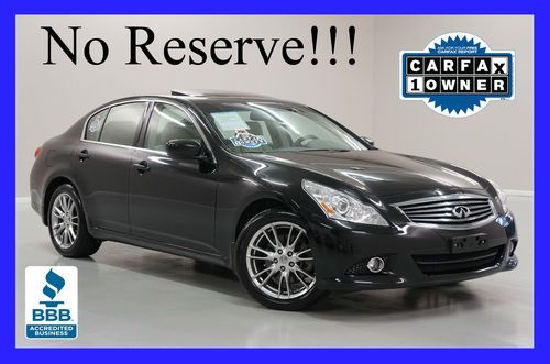 7-days *no reserve* '10 g37x awd auto prem pkg navi bose tv/dvd warranty carfax