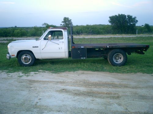 1991 dodge 350 single cab 12v cummins flatbed dually