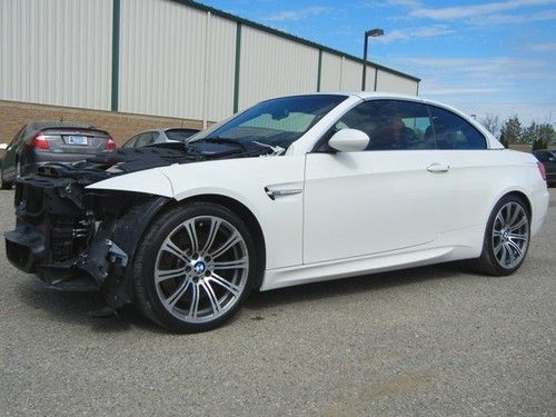 M3 convertible v8 navigation runs &amp; drives salvage repairable damaged