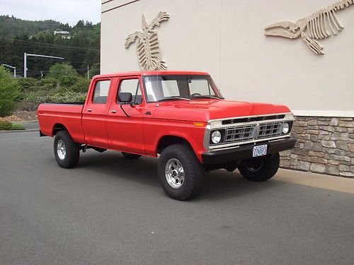 1977 ford f-250 crew cab 4x4 restored vintage 460 rebuilt short bed