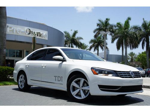 2012 volkswagen passat tdi se diesel,1 owner,clean carfax,florida car!!!