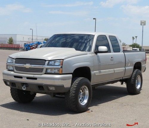 2004 chevrolet silverado 1500 pickup truck ext cab 5.3l v8 a/t cold ac winch 4wd