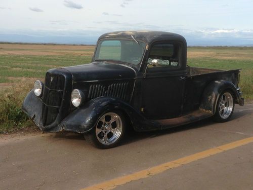 1935 ford hot rod pickup rat rod style, daily driver fuel injected ls engine