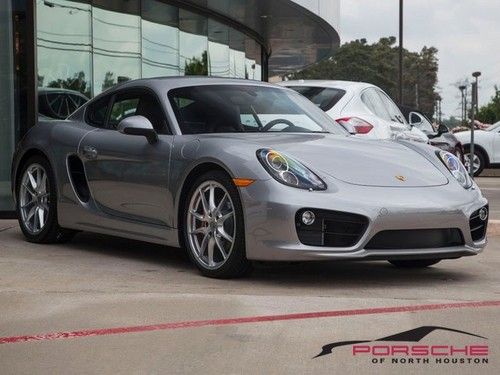 2014 porsche cayman s cpo gt silver metallic espresso nav bose pdk 20 wheels