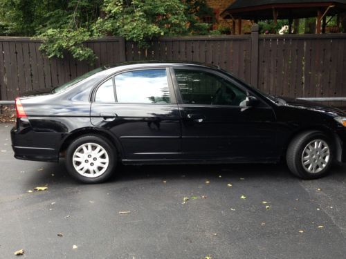 2004 honda civic lx black 4 door one owner 160k