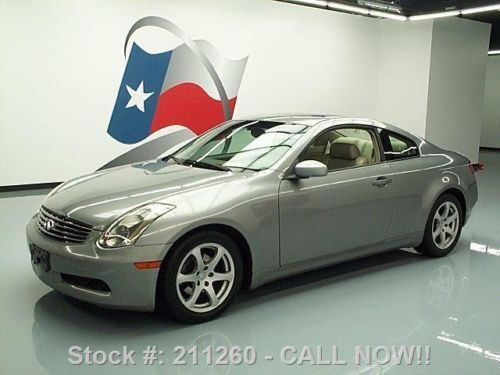 2003 infiniti g35 coupe auto htd leather sunroof 63k mi texas direct auto