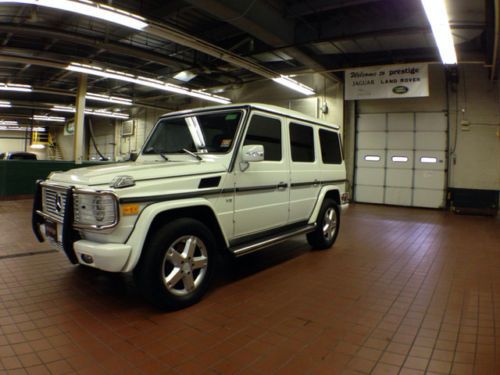 Mercedes g500 5.l leather navigation 4x4 chrome brush guards bluetooth