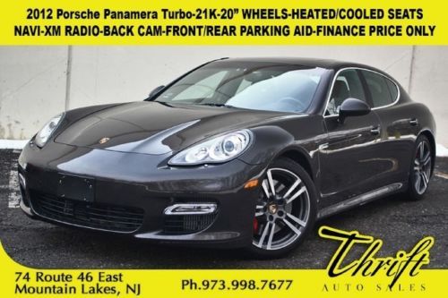 2012 porsche panamera turbo-21k-navi-xm radio-back cam-front/rear parking aid