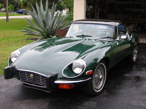 Beautiful 1974-xke, ots, series iii, v12, british racing green with hard top.