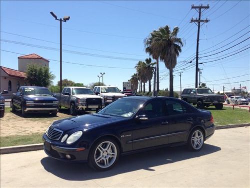 2005 mercedes-benz e-class e55 amg supercharged-67,540- (capri blue) excellent!!