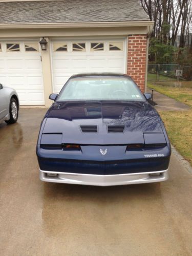 Buy used 87 Trans Am with T tops, Metallic Blue with Silver trim on ...