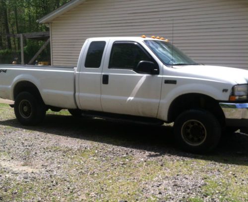 2001 ford f-250 xl super duty crew cab 4x4 w/ snow plow