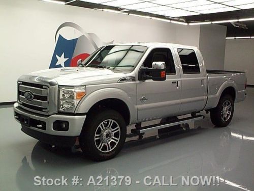 2014 ford f250 platinum crew 4x4 diesel sunroof nav 3k texas direct auto