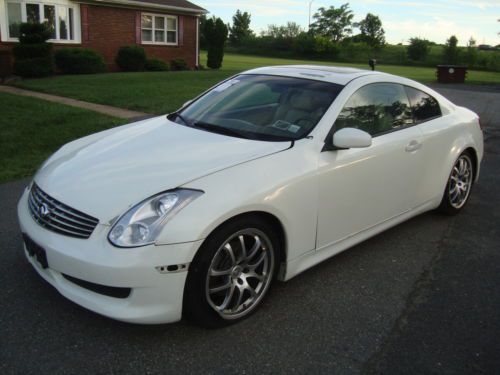 Infiniti g35 coupe salvage rebuildable repairable wrecked project damaged fixer